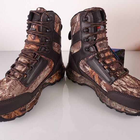 Ozark Trail Mens 8in 200G Hunting Boots Realtree Camo Waterproof Size 8 main image 5